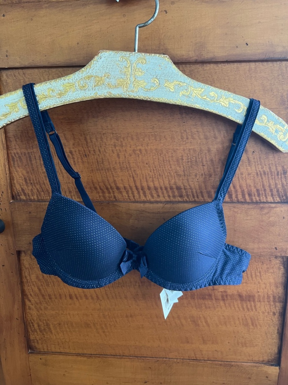 🪐Antigel by Lise Charmel Galaxie Nuit Strassée Contour Bra 32A Navy Blue - Picture 3 of 17